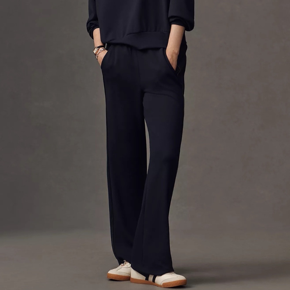 Anthropologie Maeve The Brooklin Knit Wide-Leg Pull-On Pants